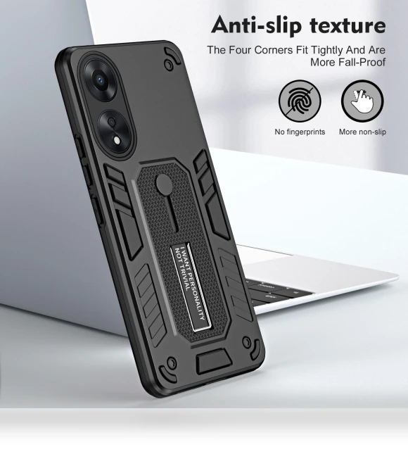 Hidden Kickstand Phone Cover with Silicone Ring Strap — Screen Protectors, Smartwatch 2025