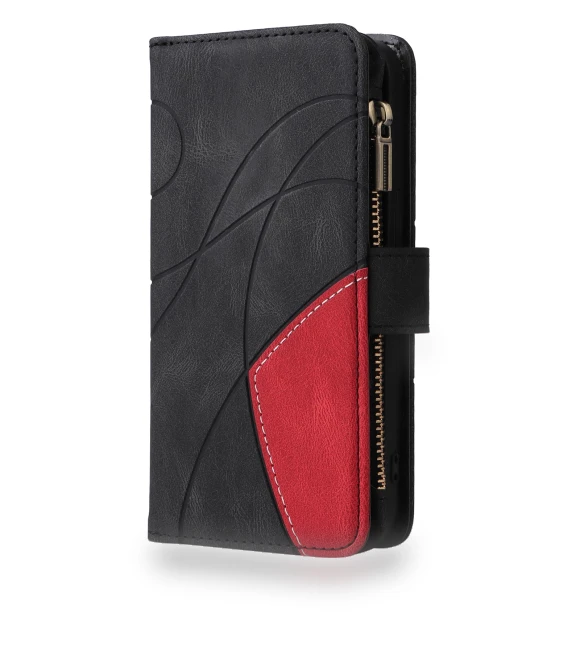 Leather Case with Strap Zipper 9 Card Slot Phone Cover Stand — Basic Cases, Smartwatch 2025