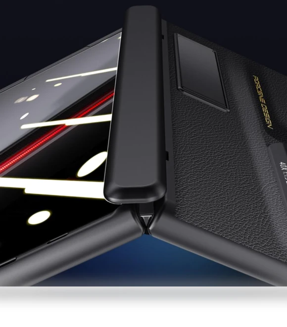 Leather Coated PC Magnetic Kickstand Phone Cover with Anti-spy Film — Screen Protectors, Smartwatch 2025