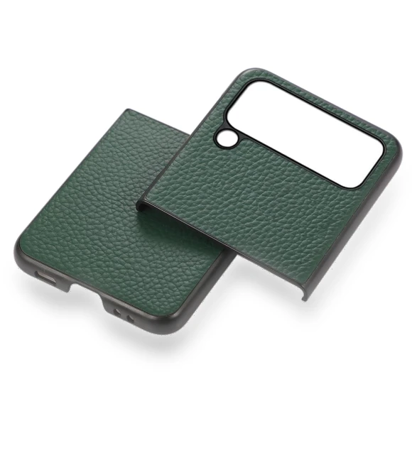 Litchi Texture Genuine Leather Phone Case — Phone Accessories, Smartwatch 2025