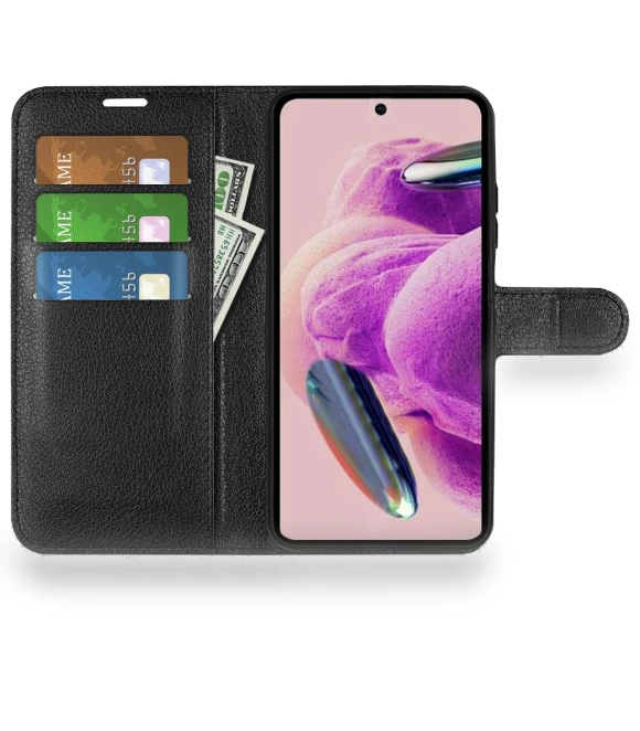 Litchi Texture Wallet Phone Cover Stand — Phone Accessories, Smartwatch 2025