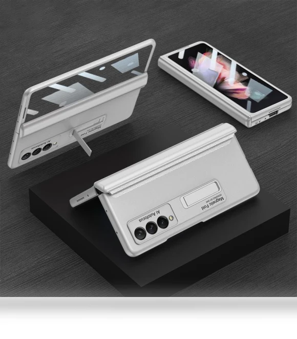 Magnetic Absorption Hinge Phone Case with Kickstand — Phone Accessories, Smartwatch 2025