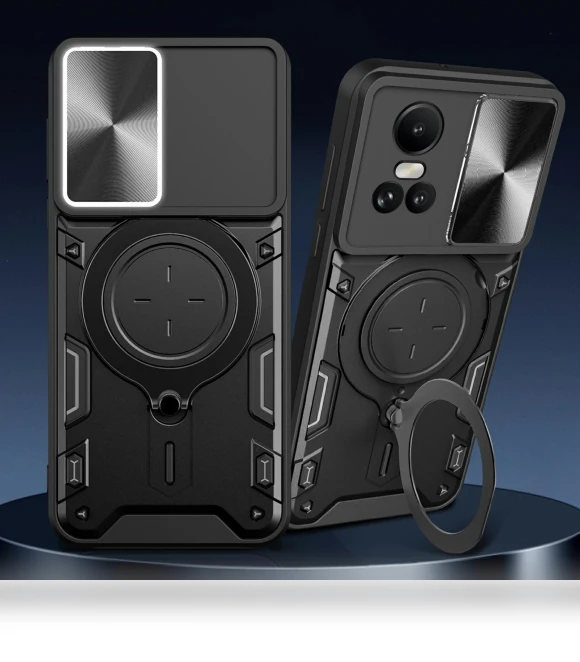 Phone Case with Kickstand and Slide Lens Window — Phone Accessories, Smartwatch 2025