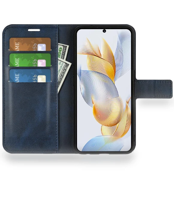 Phone Shell Calf Texture Leather Cover Stand Wallet Case — Smartwatch Protectors, Smartwatch 2025