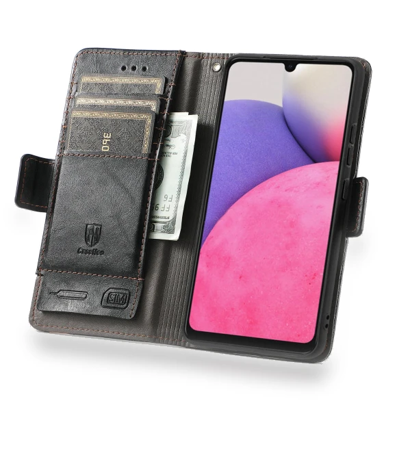 PU Leather Cover Stand with RFID Blocking Wallet — Phone Accessories, Smartwatch 2025