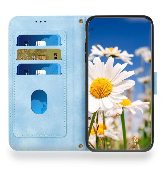 PU Leather Flower Pattern Wallet Style Flip Phone Cover — Flip Cases, Smartwatch 2025