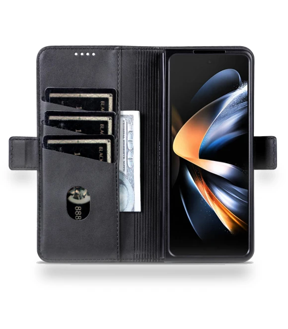 PU Leather Wallet Case Flip Folio Stand Phone Cover — Flip Cases, Smartwatch 2025