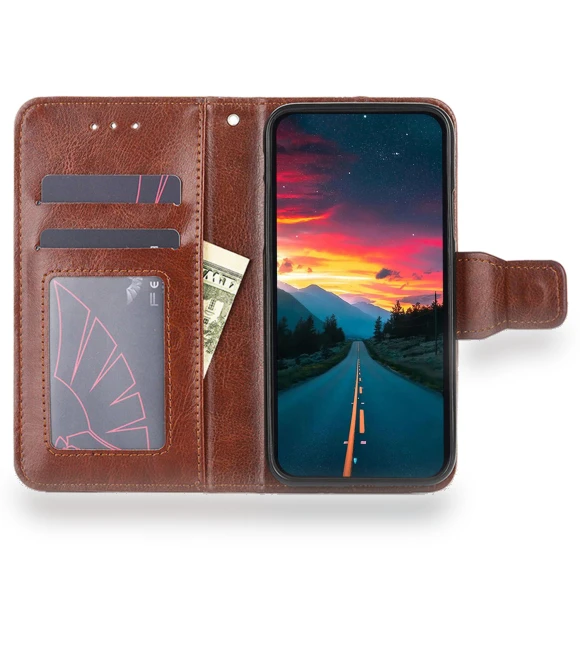 PU Leather Wallet Phone Case with Stand — Phone Accessories, Smartwatch 2025