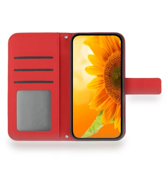 PU Leather Wrist Strap Sunflower Wallet Phone Cover — Smartwatch Protectors, Smartwatch 2025