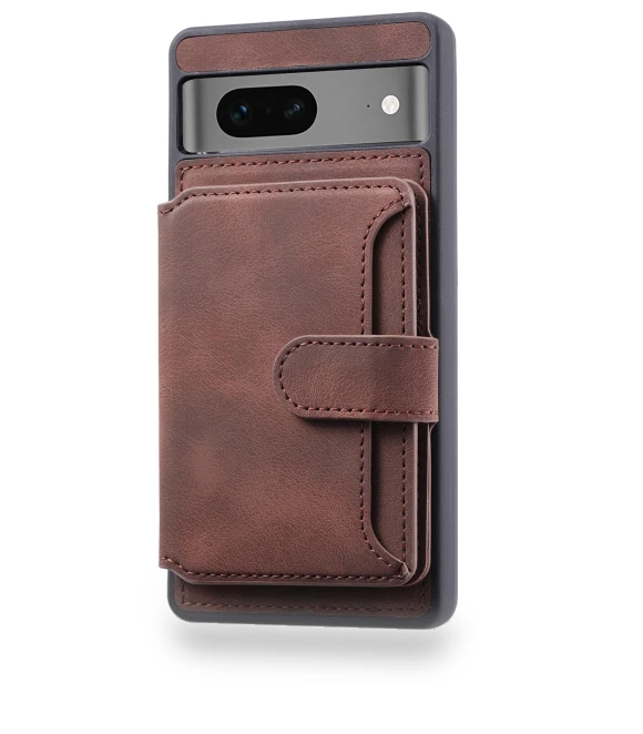 RFID Blocking Leather+TPU Anti-drop Phone Case with Kickstand — Screen Protectors, Smartwatch 2025