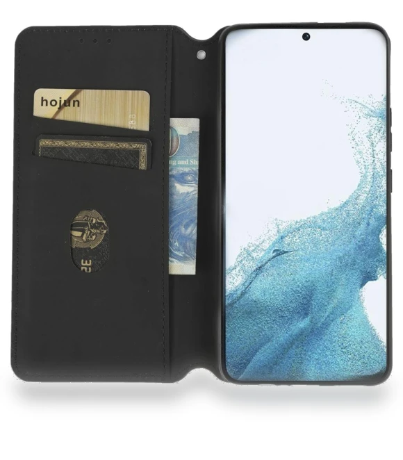Rhombus Pattern Imprinted PU Leather Flip Folio Phone Case — Flip Cases, Smartwatch 2025