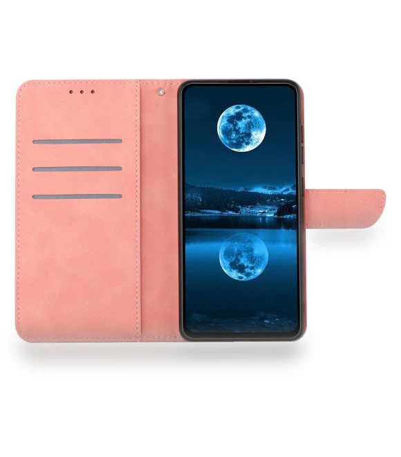 Stand Skin-touch Imprinted Line Phone Case Wallet Leather Cover — Flip Cases, Smartwatch 2025