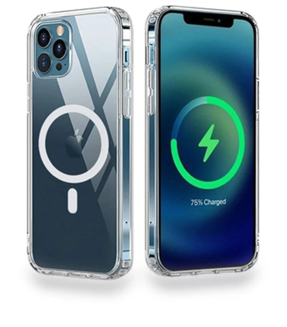 Transparent TPU Phone Cover with MagSafe Compatibility — Phone Accessories, Smartwatch 2025