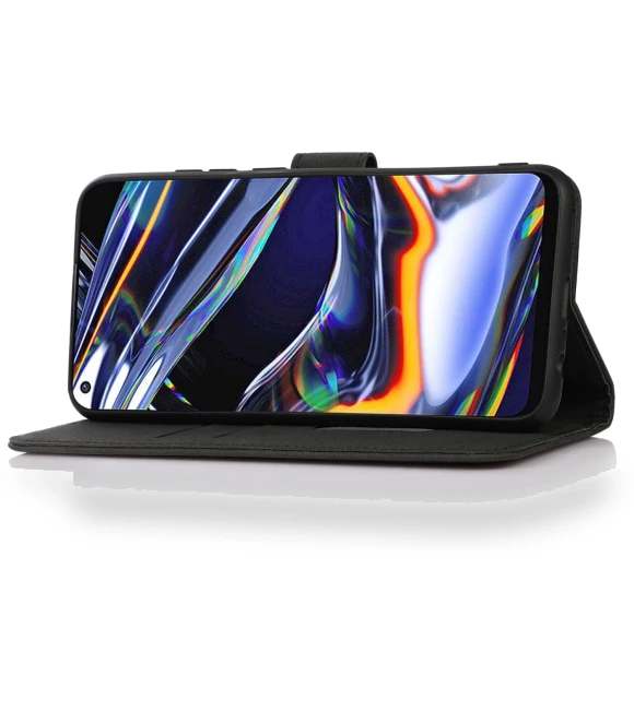 Wallet Case Textured PU Leather Inner TPU Anti-Scratch Full Protective Stand Flip Cover — Phone Accessories, KHAZNEH