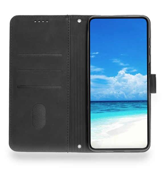 Wallet Stand Cover Heart Shape Phone Leather Case with Shoulder Strap — Phone Accessories, Smartwatch 2025
