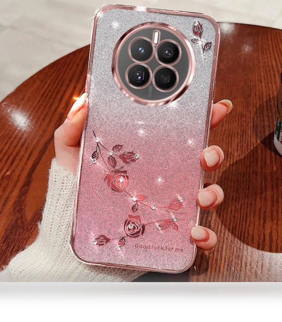 Aesthetic Glitter TPU Phone Cover with Lanyard — Phone Accessories, Smartwatch 2025