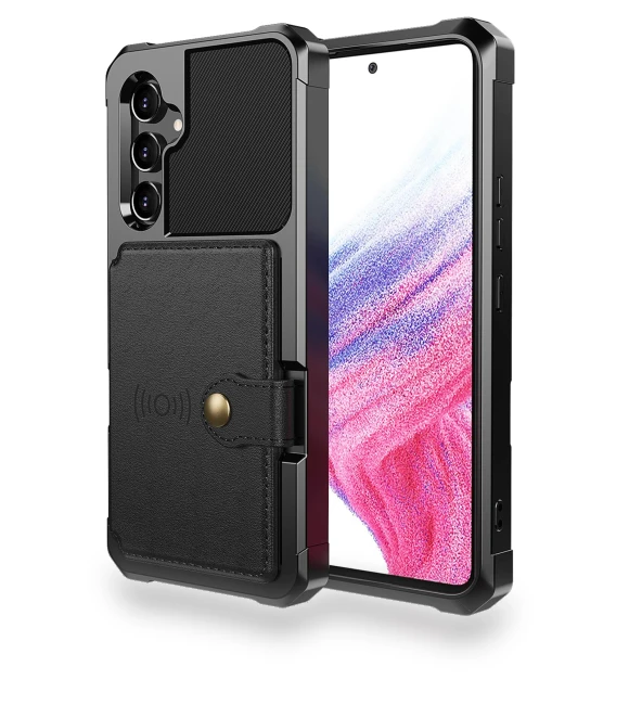 All-round Shockproof PU Leather Coated TPU Case with Card Holder and Kickstand — Bumpers, Smartwatch 2025
