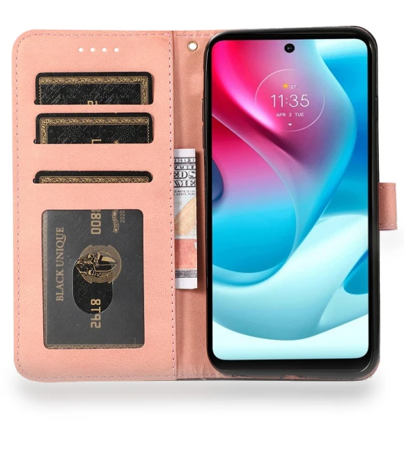 Anti-drop Stand Case Splicing PU Leather Wallet Phone Flip Cover — Flip Cases, Smartwatch 2025