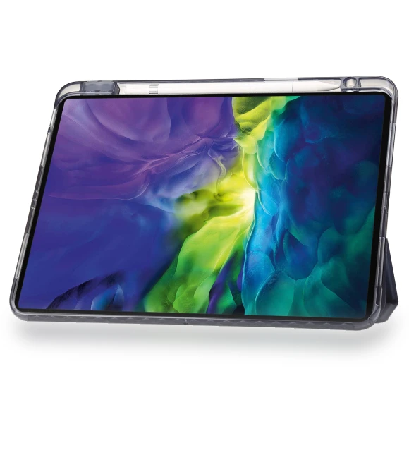 Clear Back PU Leather Tri-fold Stand Cover with Pencil Holder — Protective Cases, Smartwatch 2025