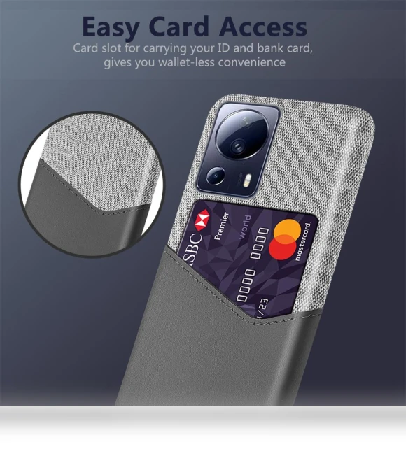 Cloth Texture Phone Case with Card Slot — Phone Accessories, Smartwatch 2025
