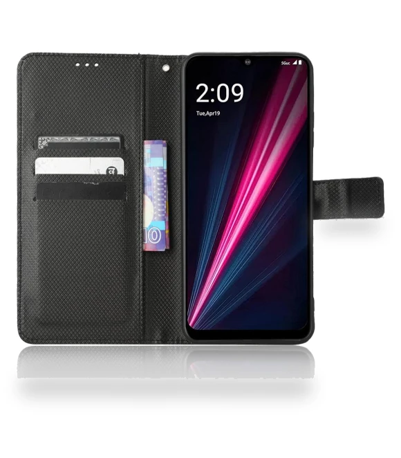 Diamond Texture PU Leather Shockproof Case Flip Stand Phone Wallet Cover — Flip Cases, Smartwatch 2025