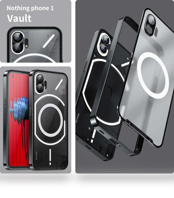 Drop-proof Slim Phone Case with Metal Frame Magnetic Back Cover — Basic Cases, Smartwatch 2025