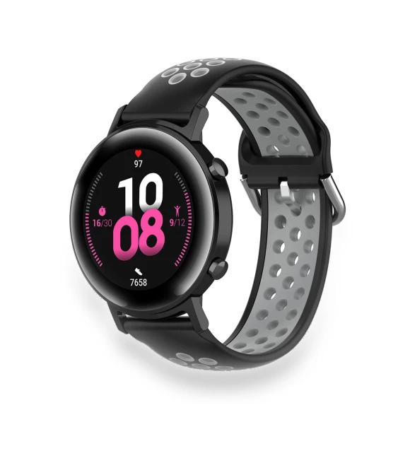 Dual Color Silicone Smart Watch Band — Fitness Bands, Smartwatch 2025