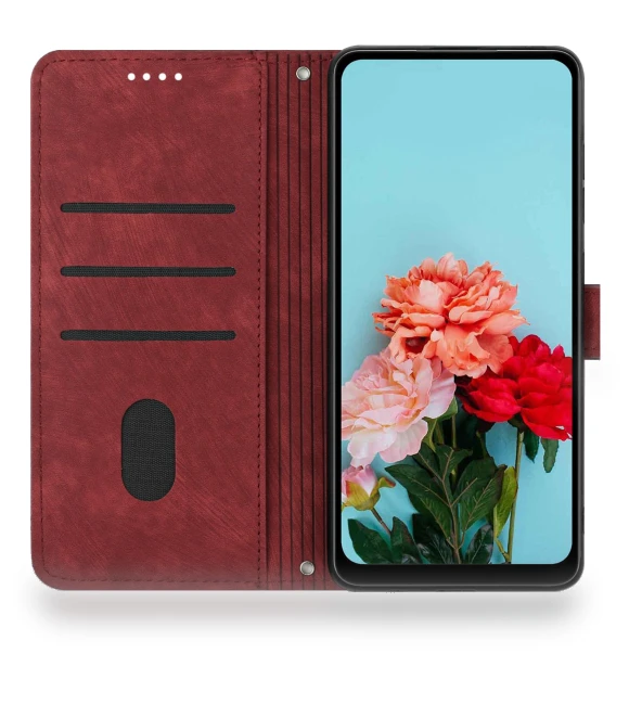Imprinted PU Leather Case Skin-Touch Wallet Phone Cover — Protective Covers, Smartwatch 2025