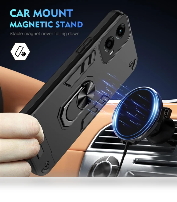 Kickstand Case with Magnetic Car Mount — Phone Accessories, Smartwatch 2025