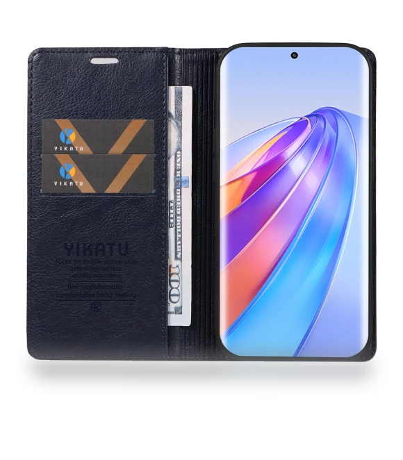 Leather Case Litchi Texture Phone Wallet Cover — Phone Accessories, YIKATU