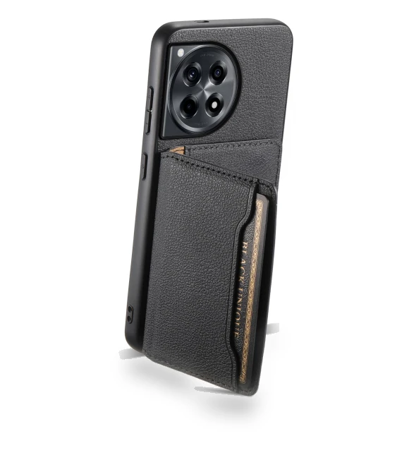 Leather Coated Phone Case with Card Slots and Kickstand — Phone Accessories, Smartwatch 2025