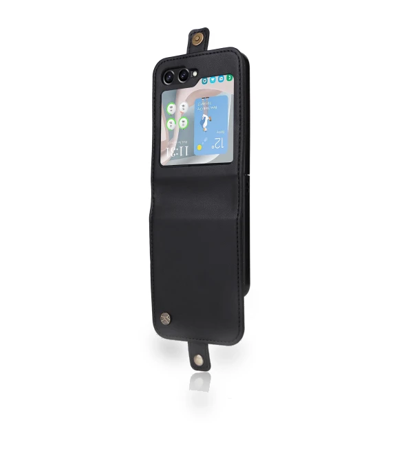 Leather Phone Cover with Card Slots — Flip Cases, YIKATU