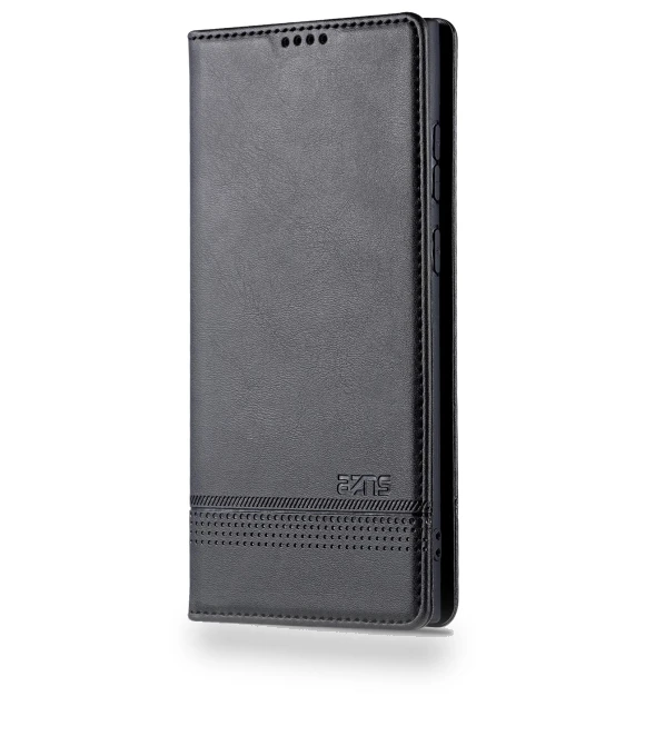 Magnetic Auto-absorbed PU Leather Cover Stand Wallet Folio Flip Phone Case — Flip Cases, Smartwatch 2025