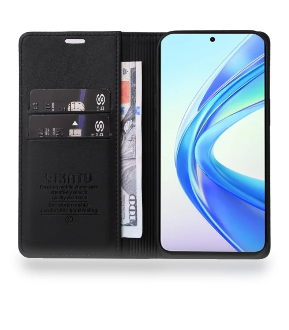 Magnetic Closing PU Leather+TPU Cover — Basic Cases, YIKATU