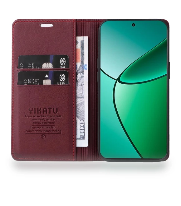 Magnetic Closure Leather Phone Case — Flip Cases, YIKATU