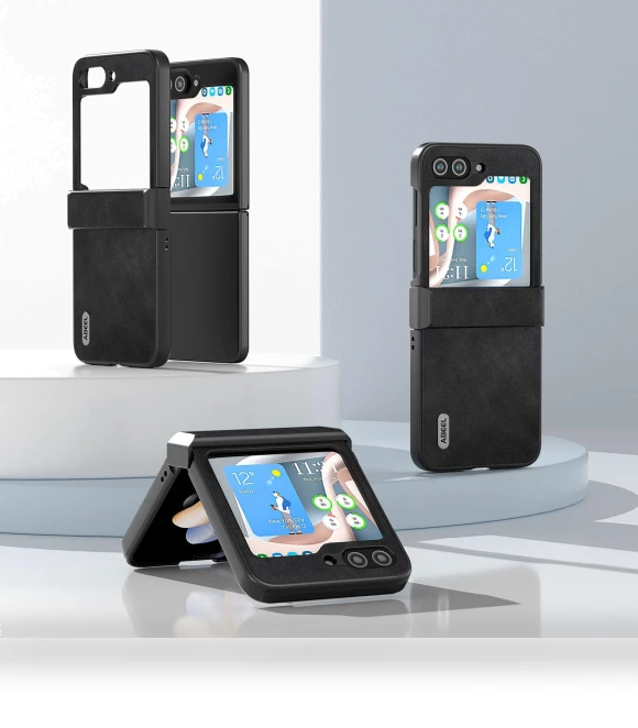 Phone Case Anti-Scratch PU+PC Hinge Protection Cover — Basic Cases, ABEEL