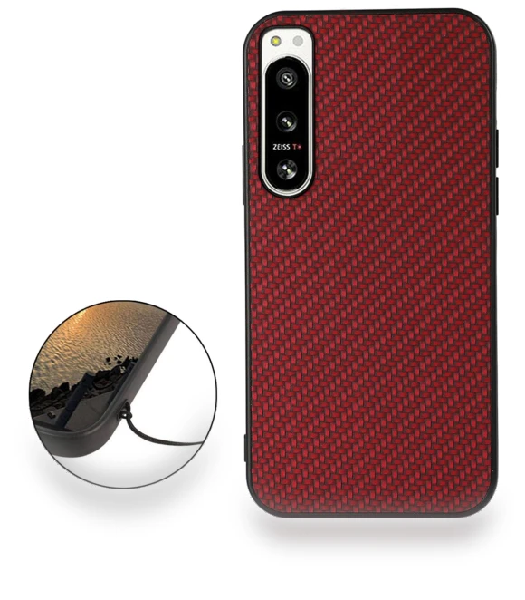 Protective Cover PU Leather Coated TPU Carbon Fiber Texture Back Case — Basic Cases, Smartwatch 2025