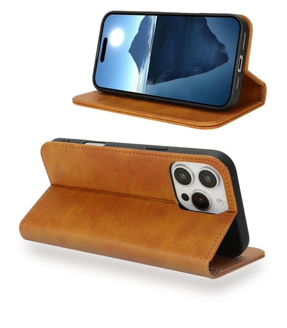 PU Leather Calf Textured Magnetic Closing Smart Phone Cover — Basic Cases, Samrtwatch Bands Straps