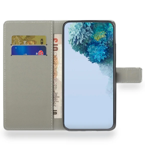 PU Leather Pattern Printing Wallet Stand Cover — Phone Accessories, Smartwatch 2025