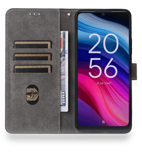 RFID Blocking Folio Flip Leather Phone Wallet Cover with Hand Strap — Flip Cases, Smartwatch 2025
