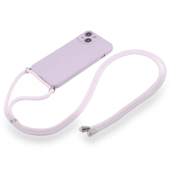 Rubberized TPU Smartphone Back Cover with Long Lanyard — Back Covers, Smartwatch 2025