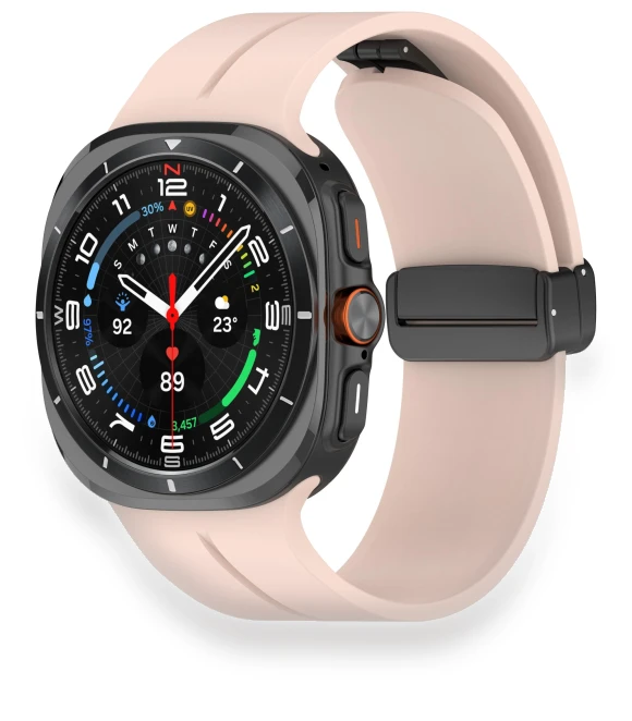 Silicone Watch Band with Magnetic Folding Buckle — Fitness Bands, Smartwatch 2025