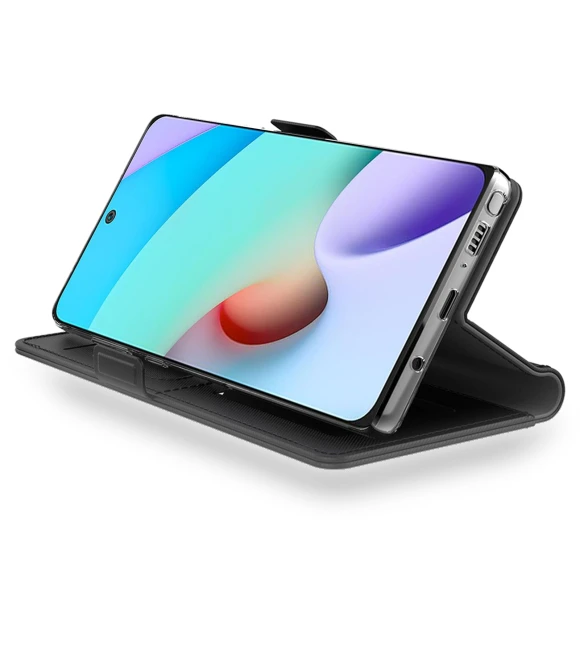 Stand PU Leather Phone Cover with Mirror — Phone Accessories, Smartwatch 2025