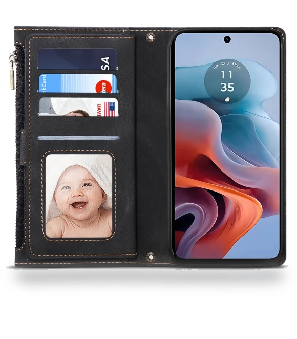 Star Series Wallet Zipper PU Leather Phone Cover — Flip Cases, Smartwatch 2025