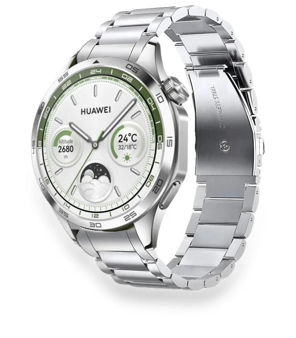 Three Beads Stainless Steel Strap — Smartwatch Straps, Smartwatch 2025