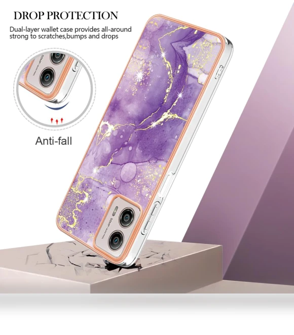 TPU Case with IMD Marble Pattern Electroplated Back Cover — Basic Cases, Smartwatch 2025