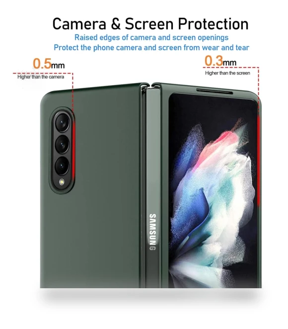 Ultra Slim Rubberized Folding PC Phone Case — Screen Protectors, Smartwatch 2025