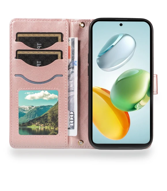 Wallet Case Rhombus Leather Phone Cover — Basic Cases, Samrtwatch Bands Straps