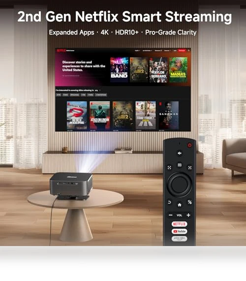 4K Outdoor Projector with WiFi and Bluetooth — Home Theater Projectors, iSinbox