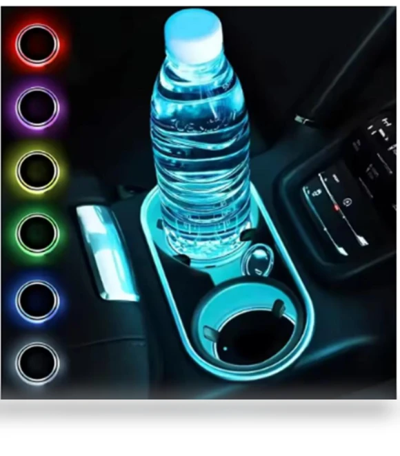 Car Coasters Cup Holder LED Light Mats — Car Cup Holders, Makeup Retailer